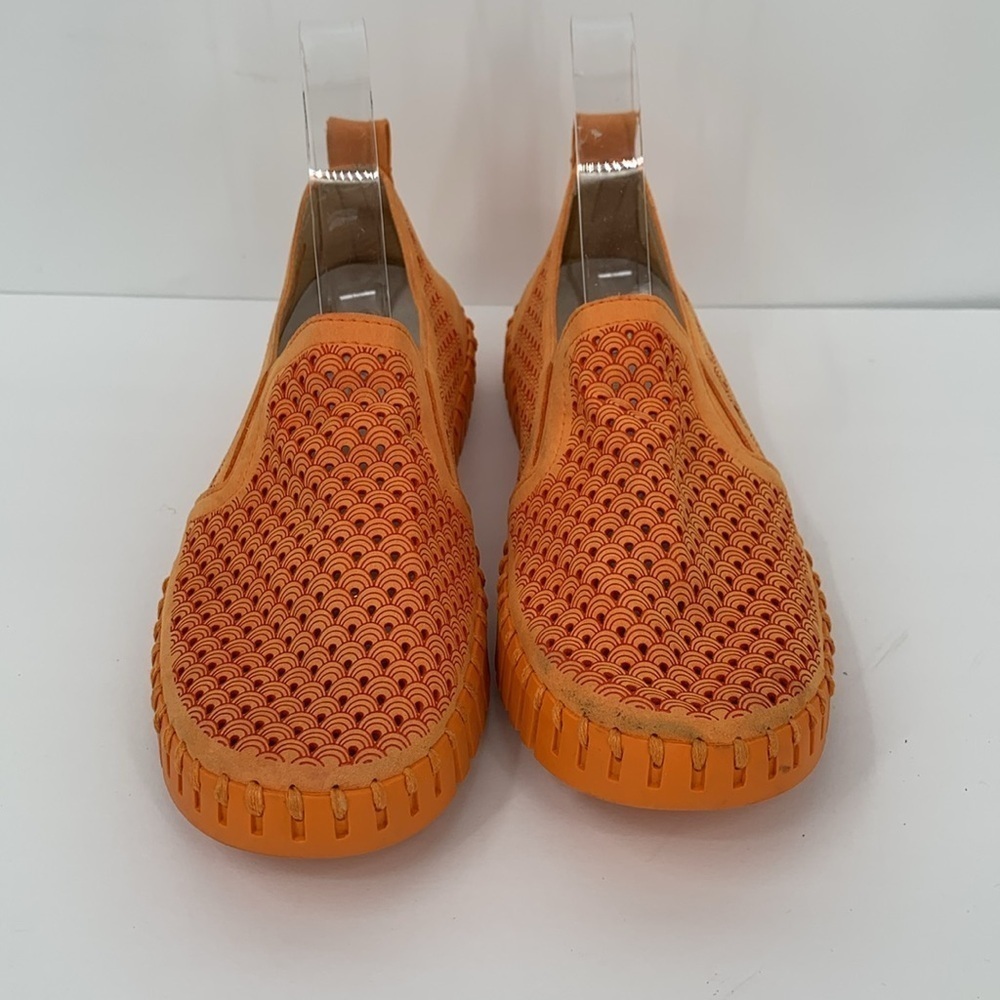 Ilse Jacobsen Tulip slip-on women flat sneaker shoe perforated orange 43 12 - Picture 4 of 7